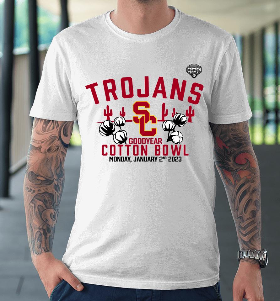 Ncaa Usc Trojans 2023 Goodyear Cotton Bowl Gameday Stadium Premium T-Shirt