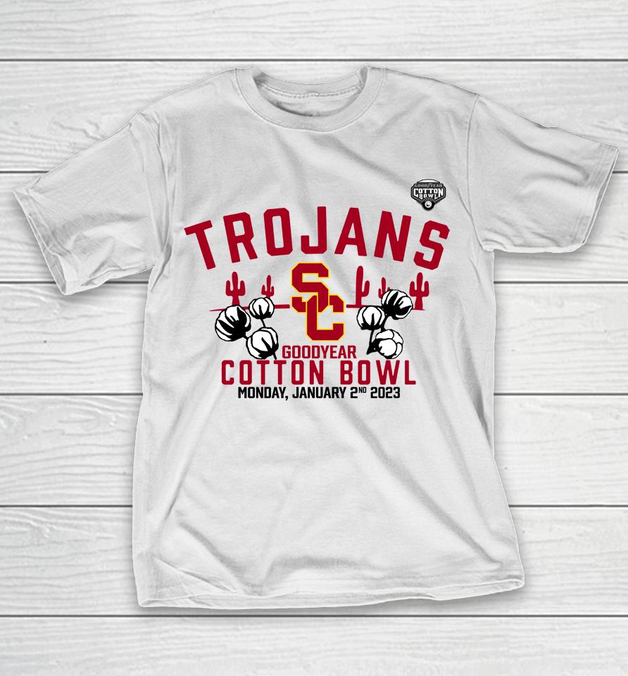 Ncaa Usc Trojans 2023 Goodyear Cotton Bowl Gameday Stadium T-Shirt