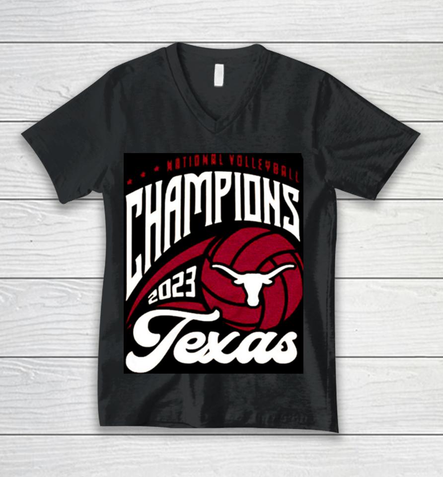 Ncaa Volleyball Champs Texas Longhorn 2023 Unisex V-Neck T-Shirt