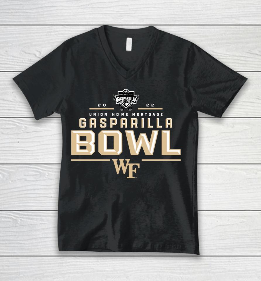 Ncaa Wake Forest Demon Deacons 2022 Gasparilla Bowl Unisex V-Neck T-Shirt