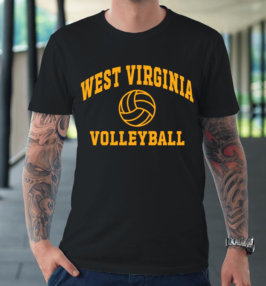 Ncaa West Virginia Mountaineers Volleyball Icon Premium T-Shirt
