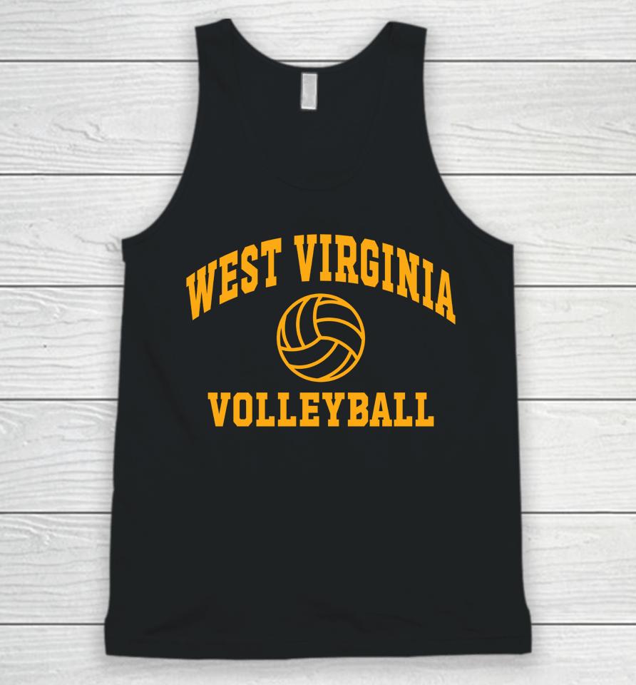 Ncaa West Virginia Mountaineers Volleyball Icon Unisex Tank Top
