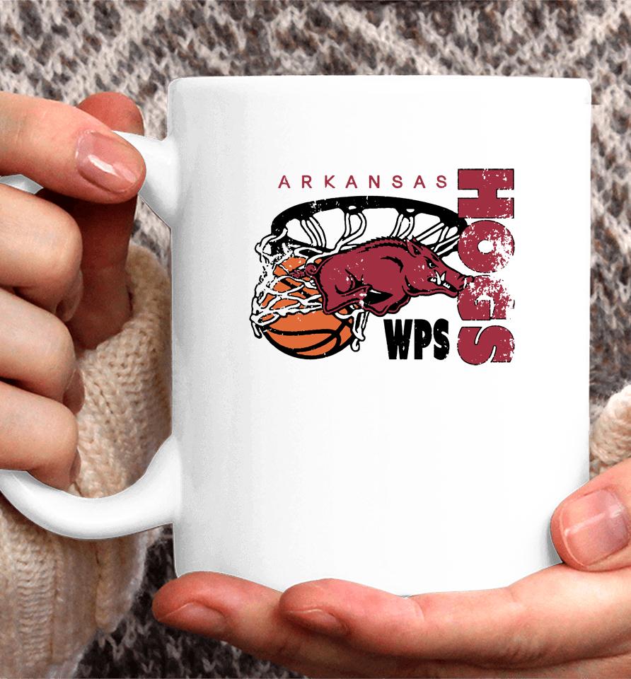 Ncaa White University Of Arkansas Alley Oop Coffee Mug