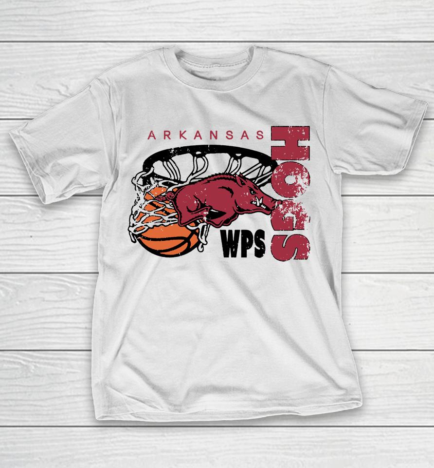 Ncaa White University Of Arkansas Alley Oop T-Shirt