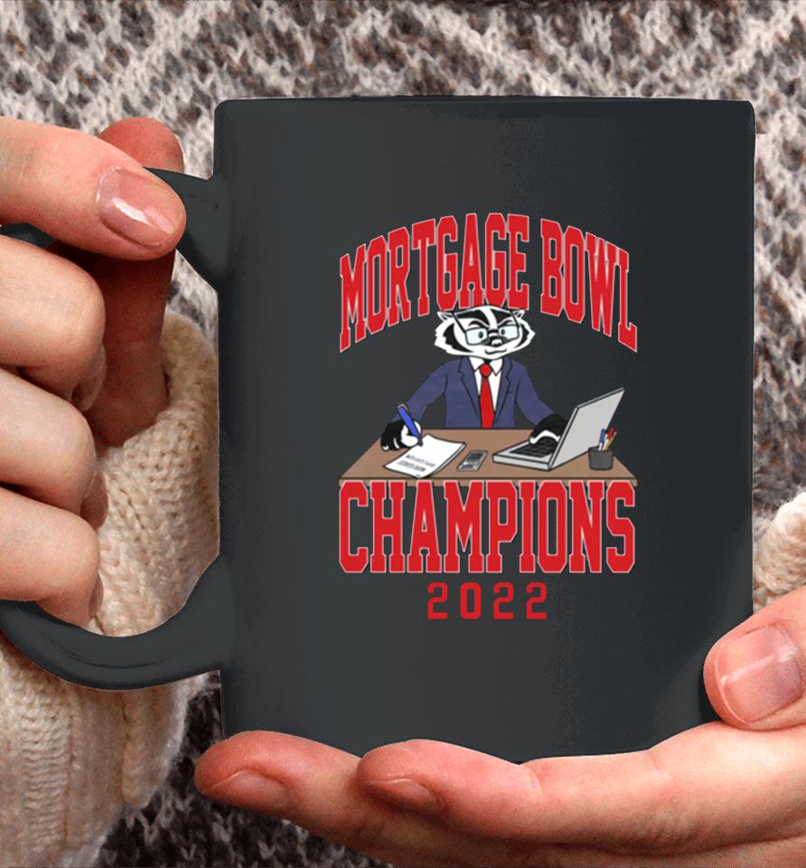 Ncaa Wisconsin Badgers Football 2022 Mortgage Bowl Champions Coffee Mug