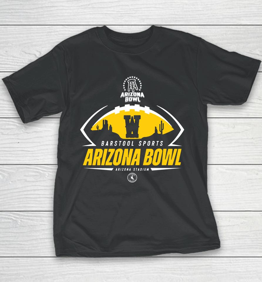 Ncaa Wyoming Cowboys 2022 Barstool Sports Arizona Bowl Youth T-Shirt