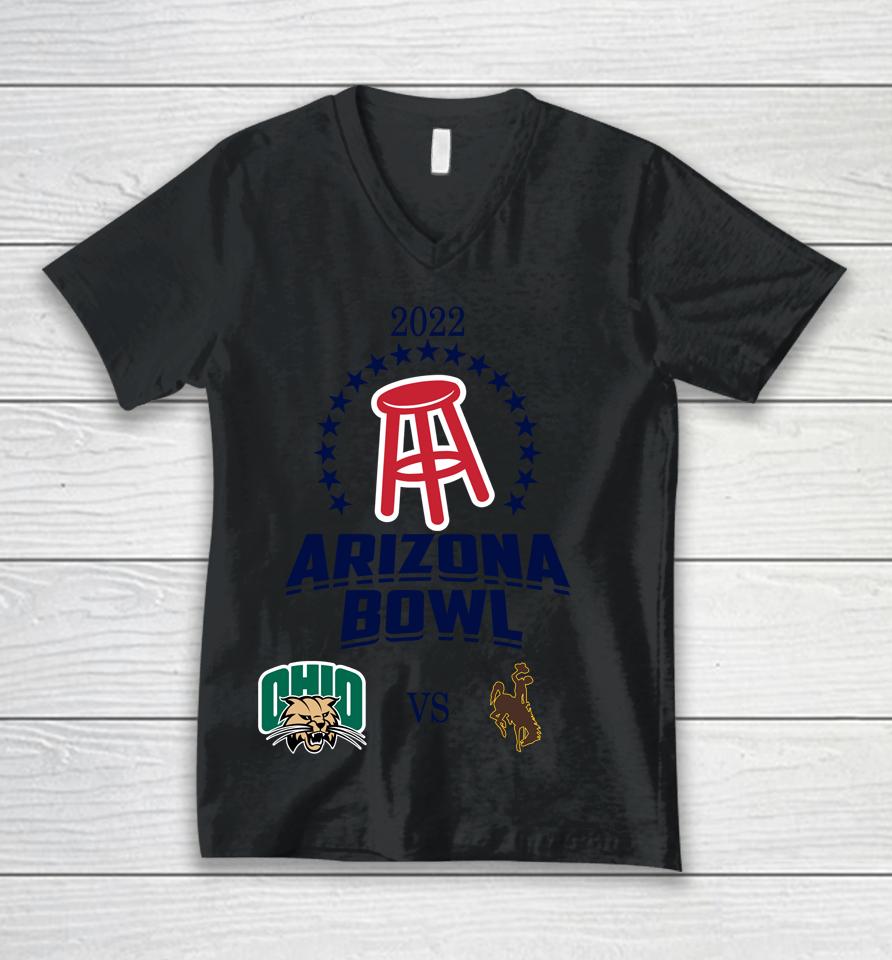 Ncaa Wyoming Cowboys Vs Ohio Bobcats 2022 Arizona Bowl Matchup Unisex V-Neck T-Shirt