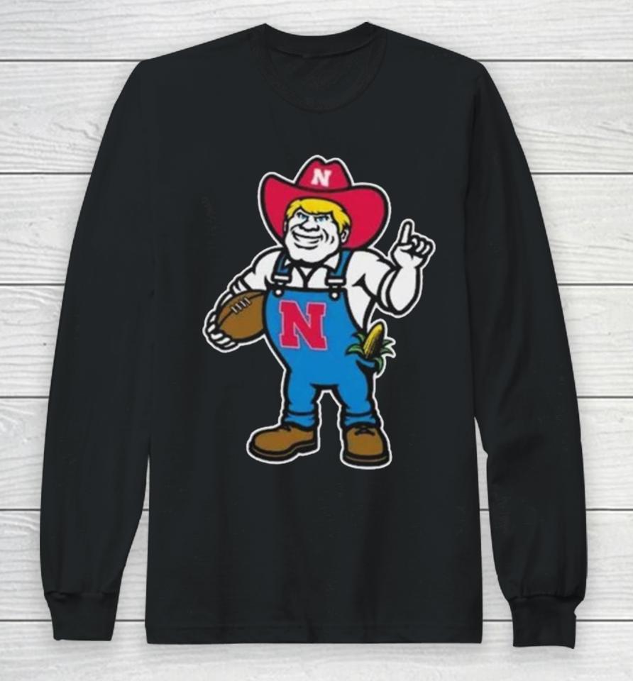 Nebraska Giant New Herbie Logo Basketball Long Sleeve T-Shirt