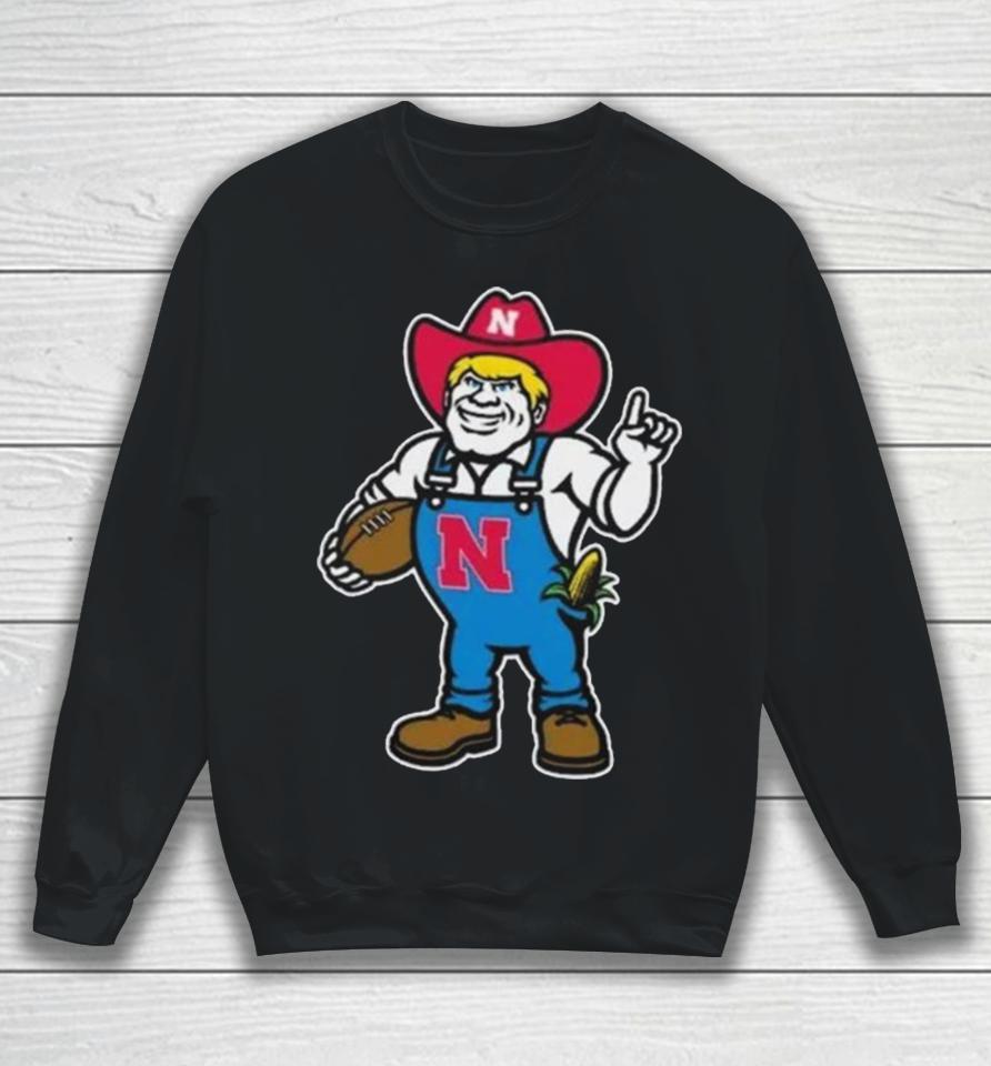 Nebraska Giant New Herbie Logo Basketball Sweatshirt