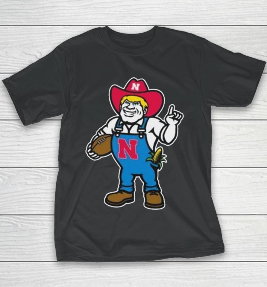 Nebraska Giant New Herbie Logo Basketball Youth T-Shirt