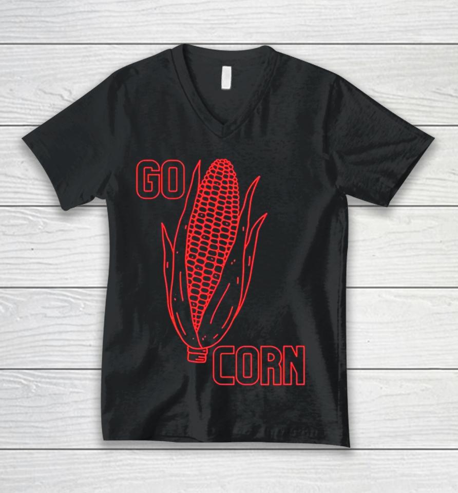 Nebraska Huskers Go Corn Unisex V-Neck T-Shirt
