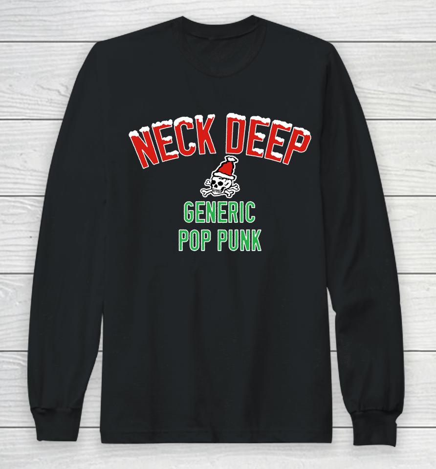 Neck Deep Merch Generic Pop Punk Christmas Edition 2.0 Long Sleeve T-Shirt