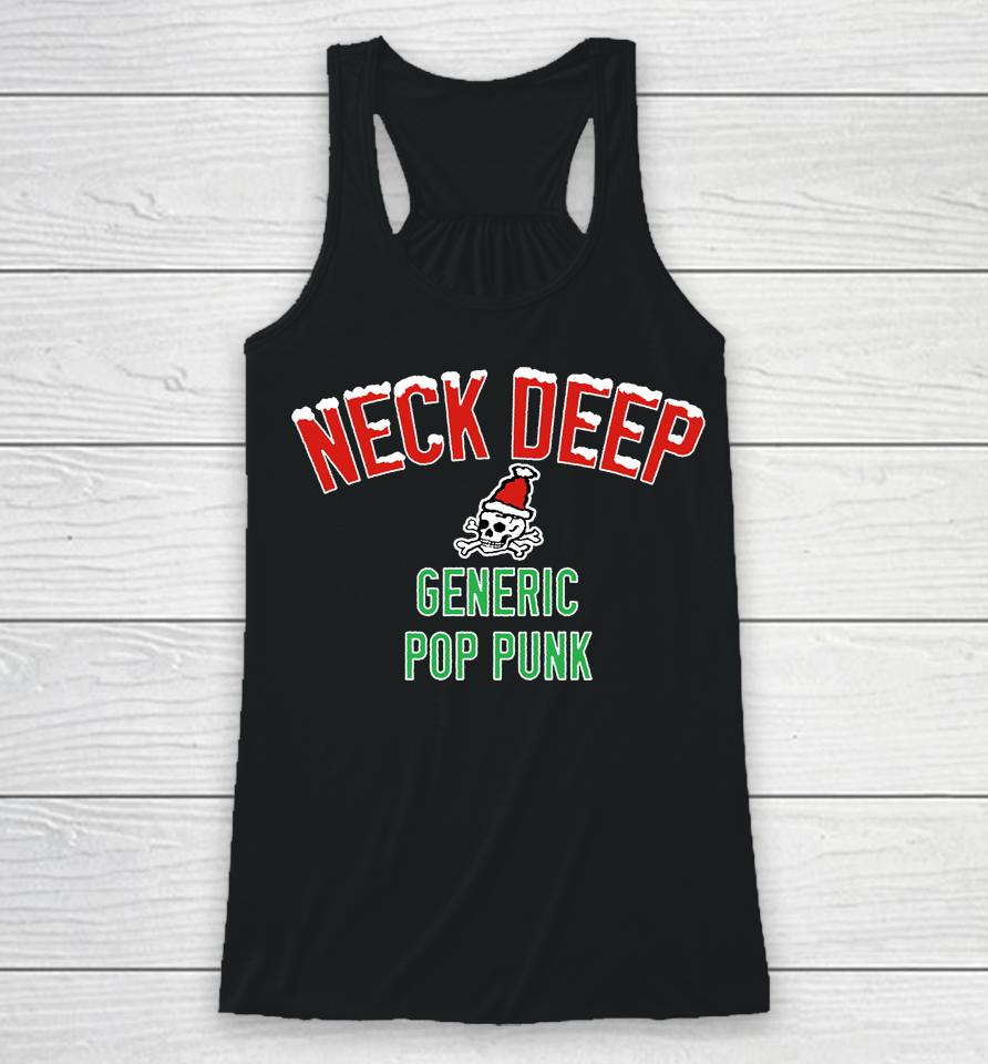Neck Deep Merch Generic Pop Punk Christmas Edition 2.0 Racerback Tank