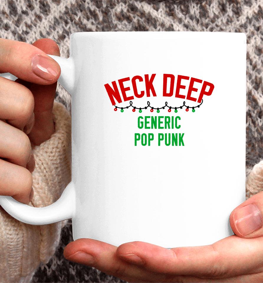 Neck Deep Merch Generic Pop Punk Christmas Edition Coffee Mug