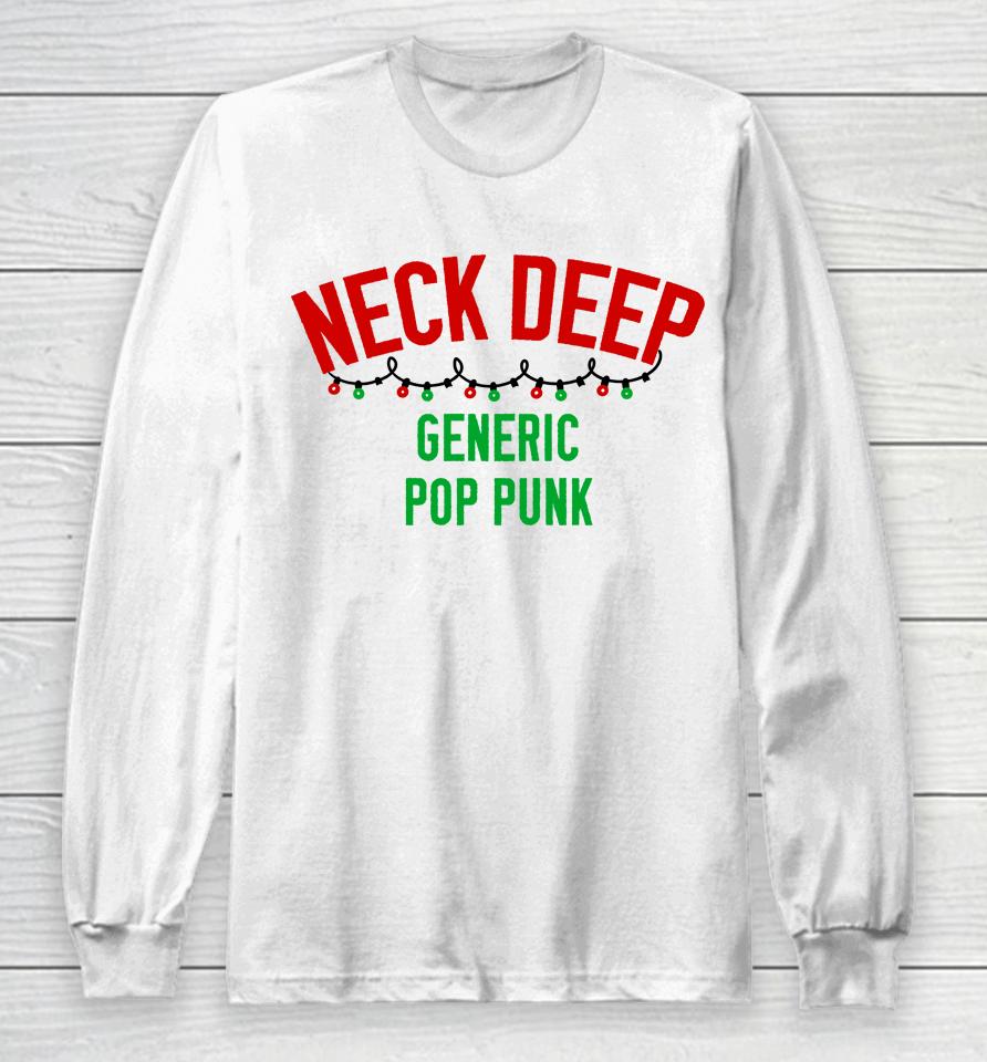 Neck Deep Merch Generic Pop Punk Christmas Edition Long Sleeve T-Shirt