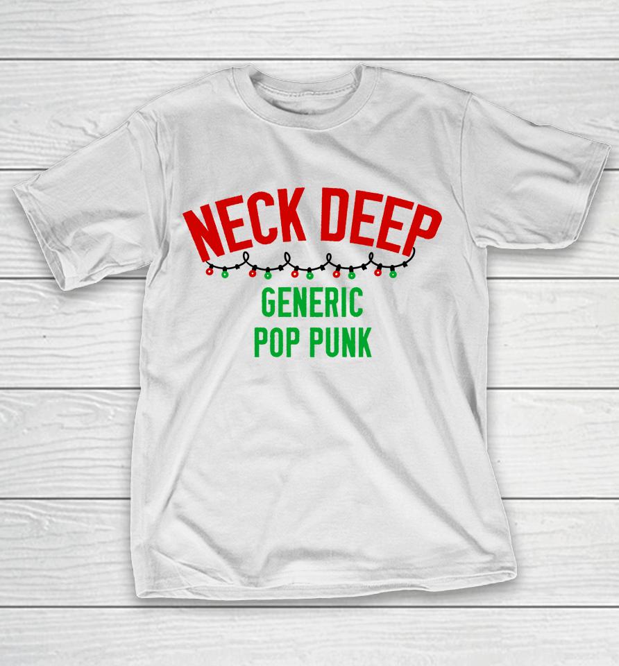 Neck Deep Merch Generic Pop Punk Christmas Edition T-Shirt