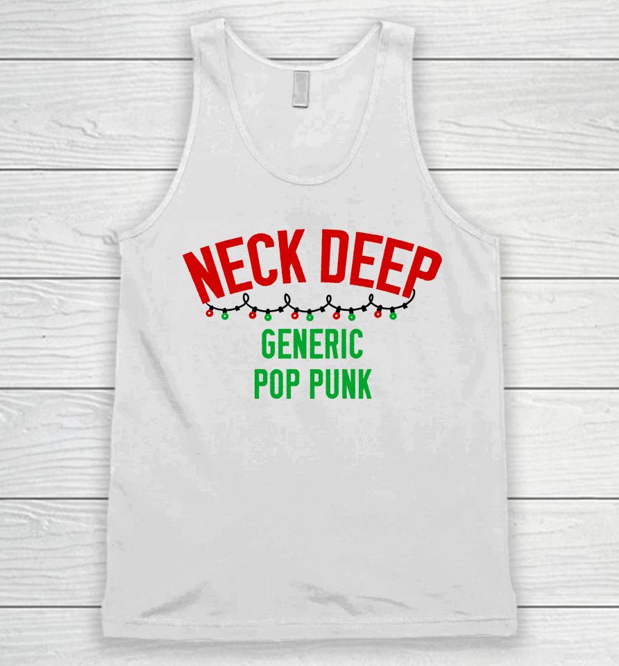 Neck Deep Merch Generic Pop Punk Christmas Edition Unisex Tank Top