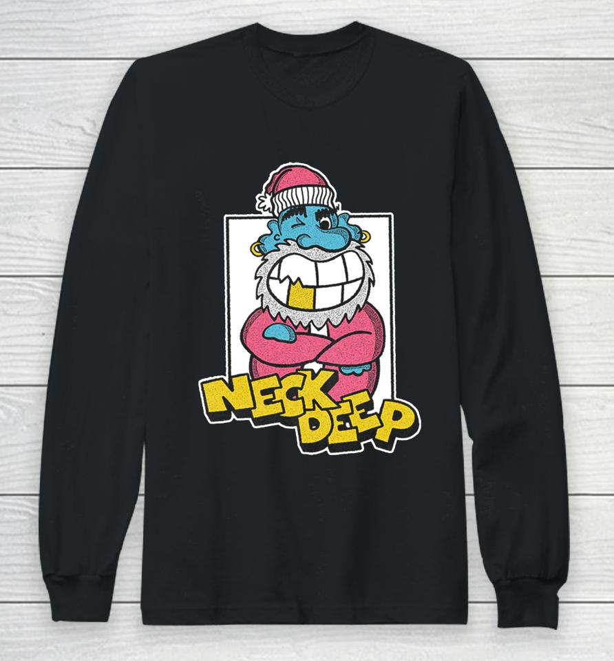 Neck Deep Merch Santa Long Sleeve T-Shirt
