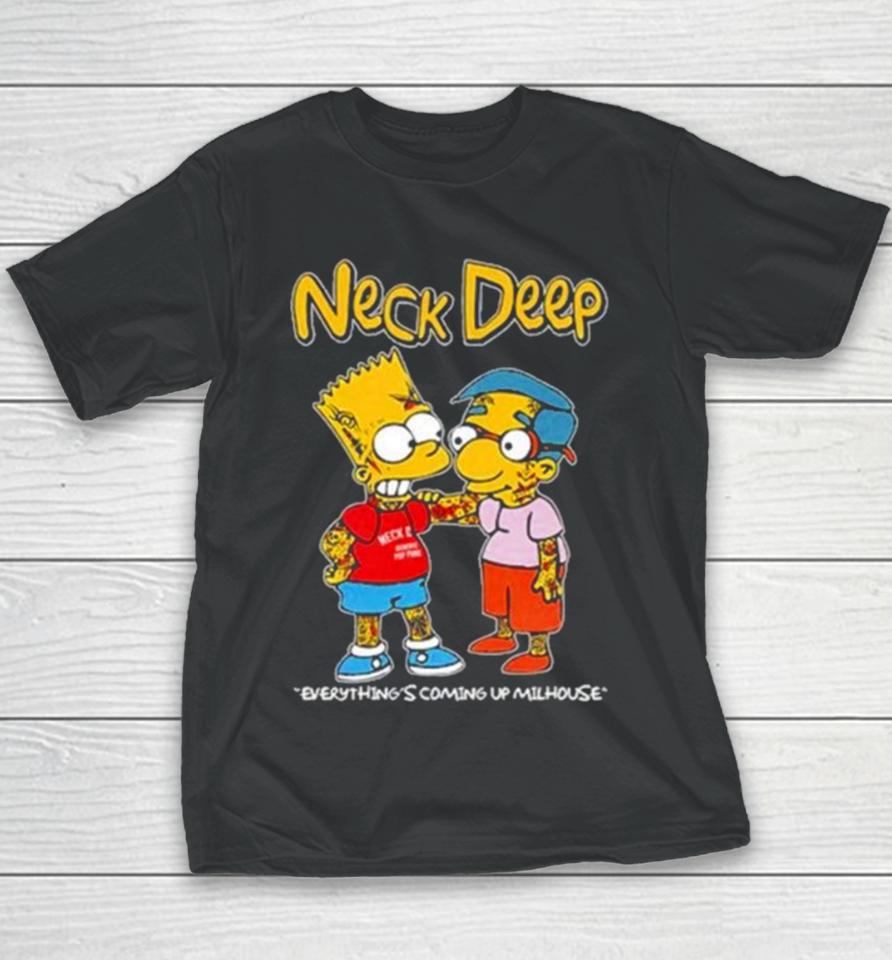 Neck Deep Simpsons Everything’s Coming Up Milhouse Youth T-Shirt