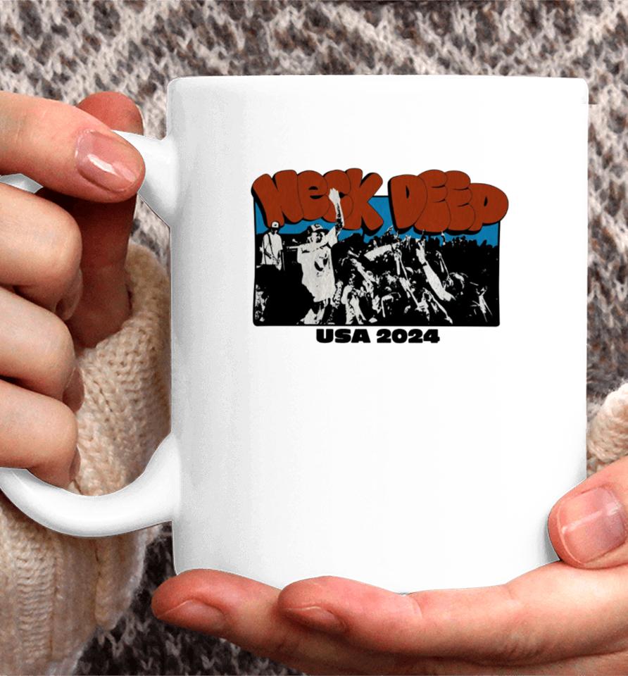 Neck Deep Usa Live Tour 2024 Coffee Mug