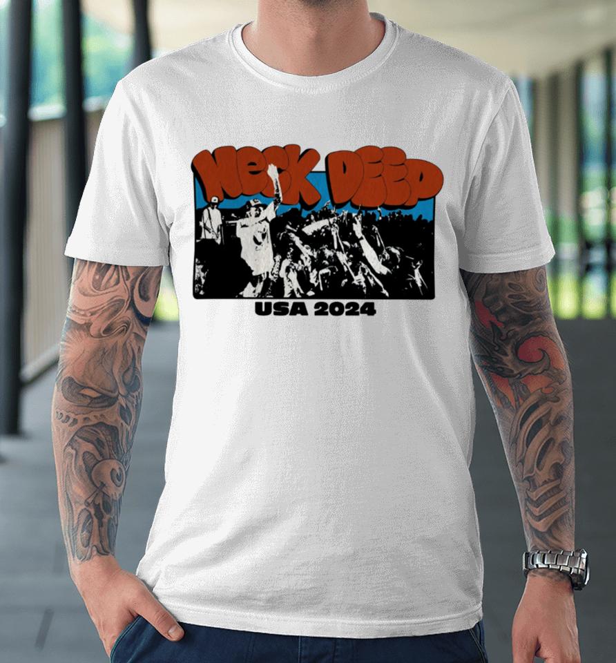 Neck Deep Usa Live Tour 2024 Premium T-Shirt