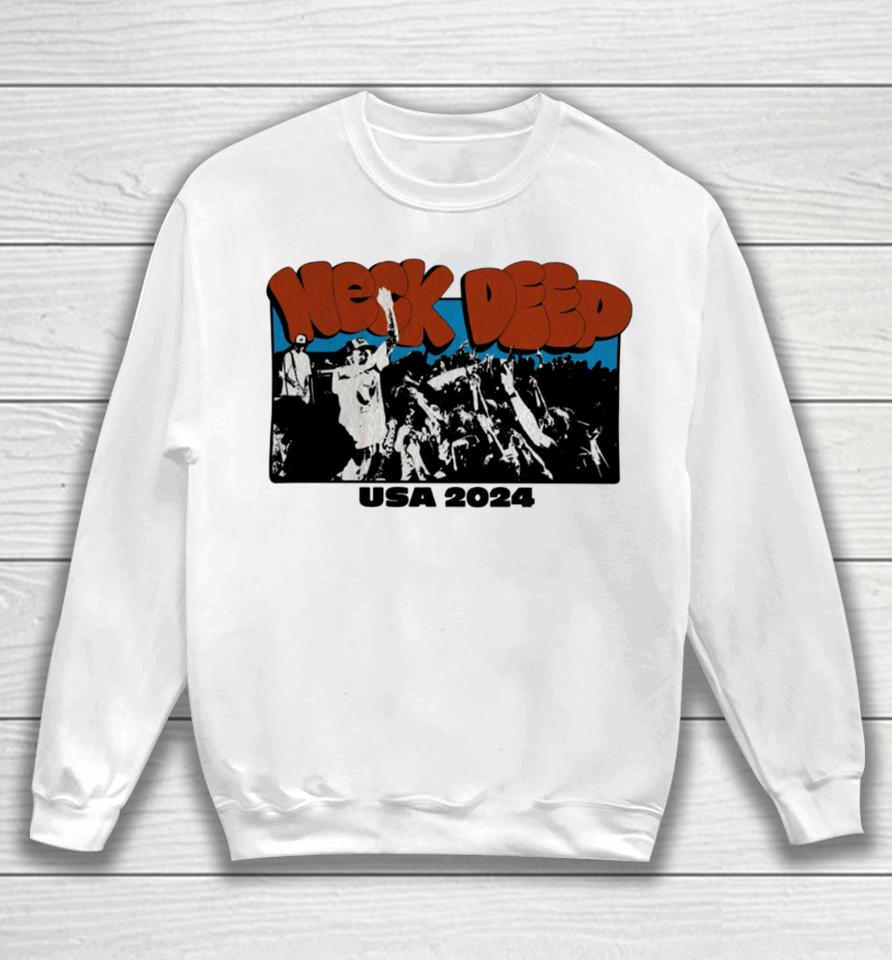 Neck Deep Usa Live Tour 2024 Sweatshirt