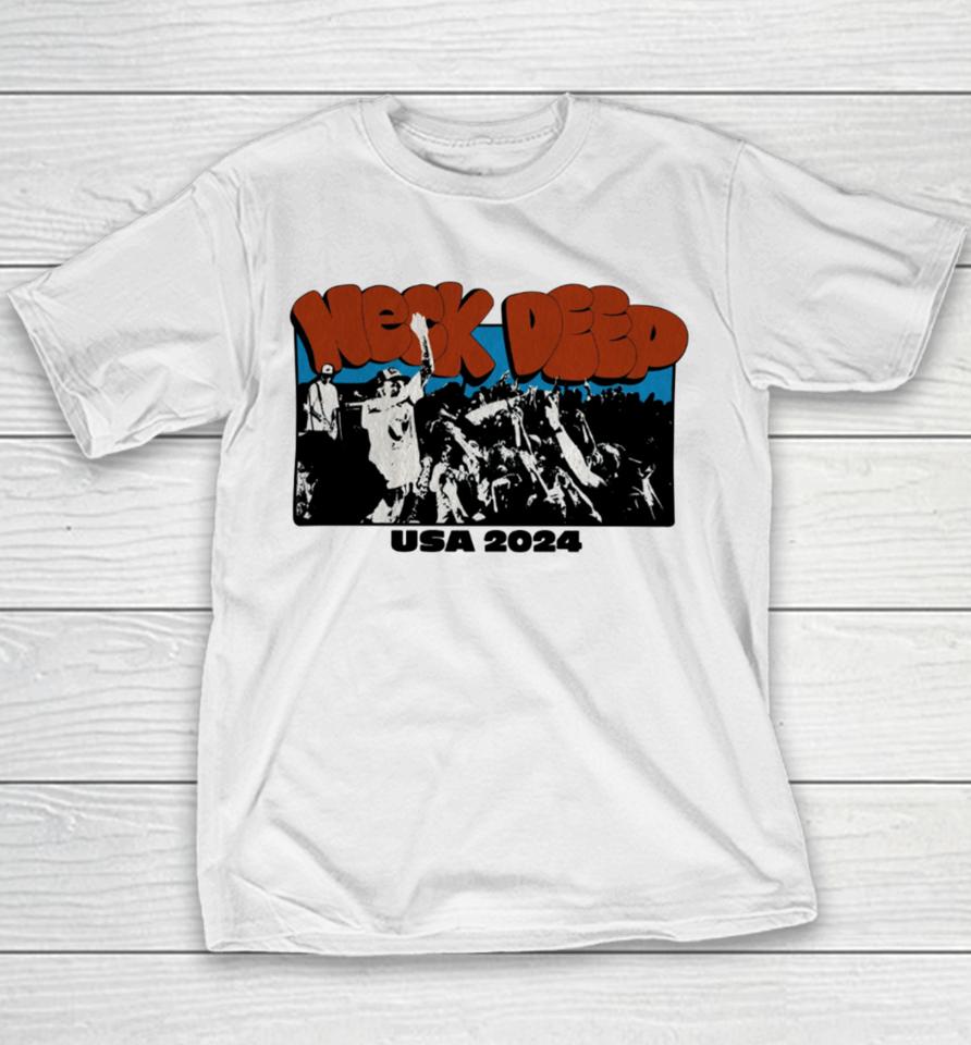 Neck Deep Usa Live Tour 2024 Youth T-Shirt