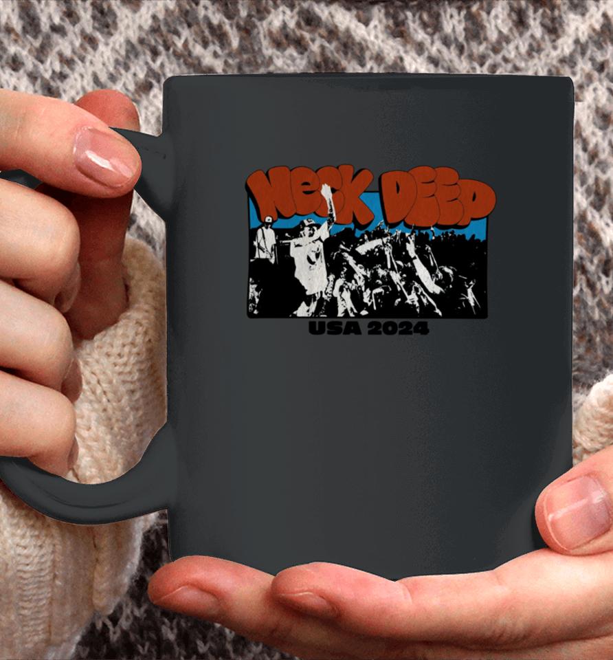 Neckdeepstore Neck Deep Usa Live Tour 2024 Coffee Mug