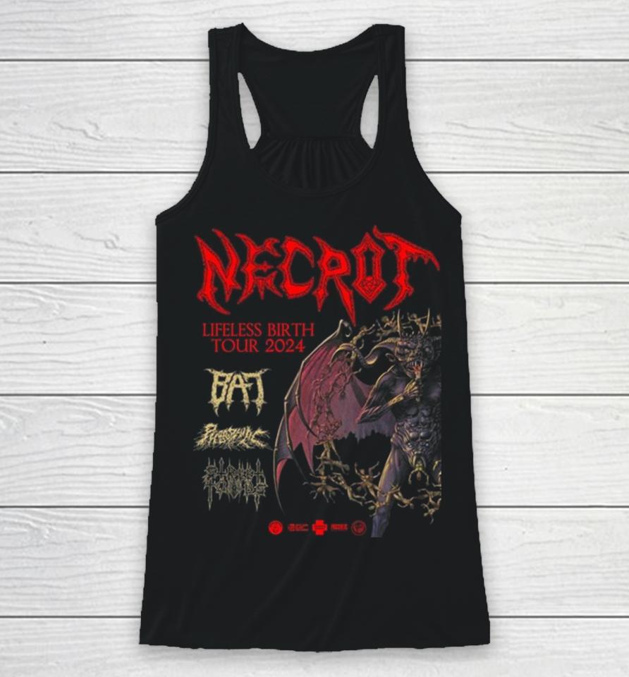 Necrot Announce Lengthy Lifeless Birth Announces North American Tour 2024 With Support From Bat Phobophilic And Street Tombs Racerback Tank