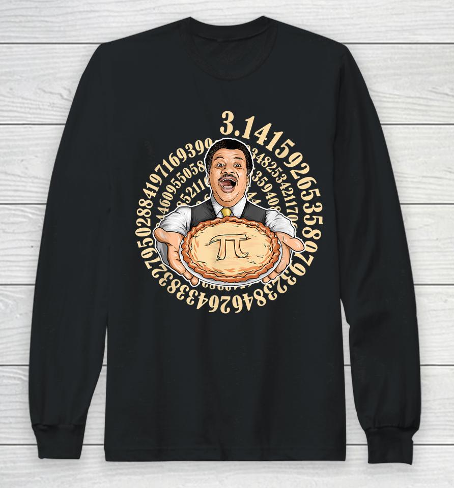 Neil Degrasse Tyson Pi Day Long Sleeve T-Shirt