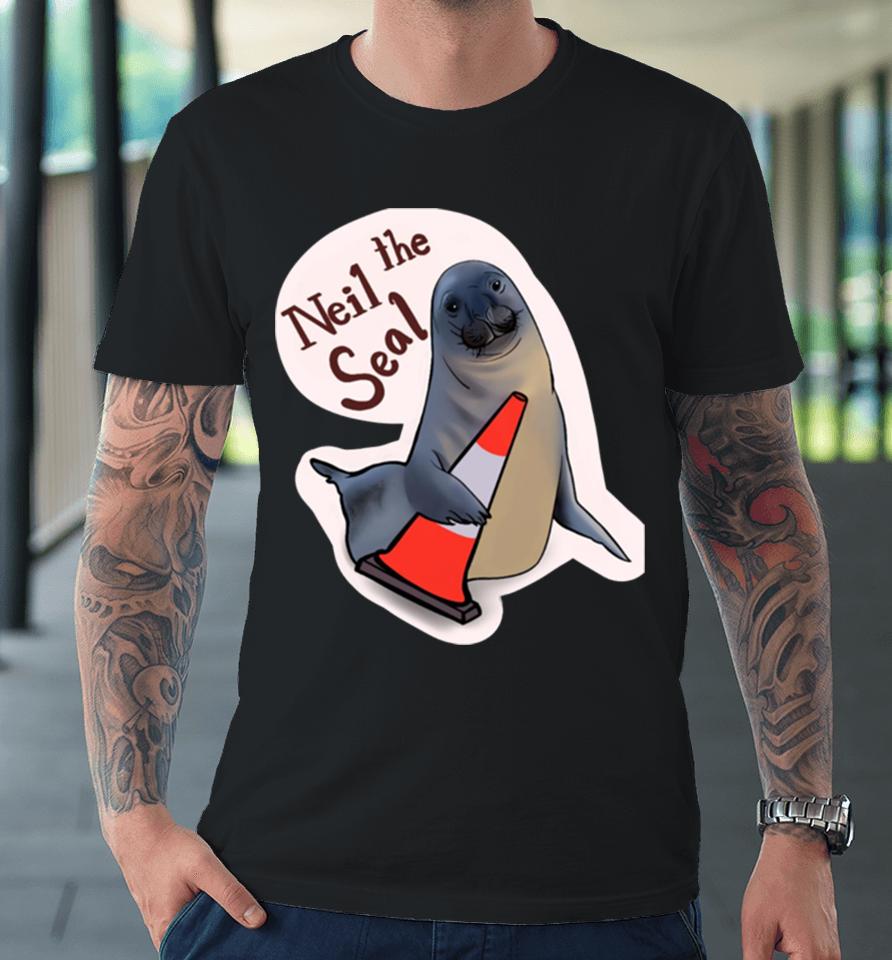 Neil The Seal Lives Here Mate Premium T-Shirt