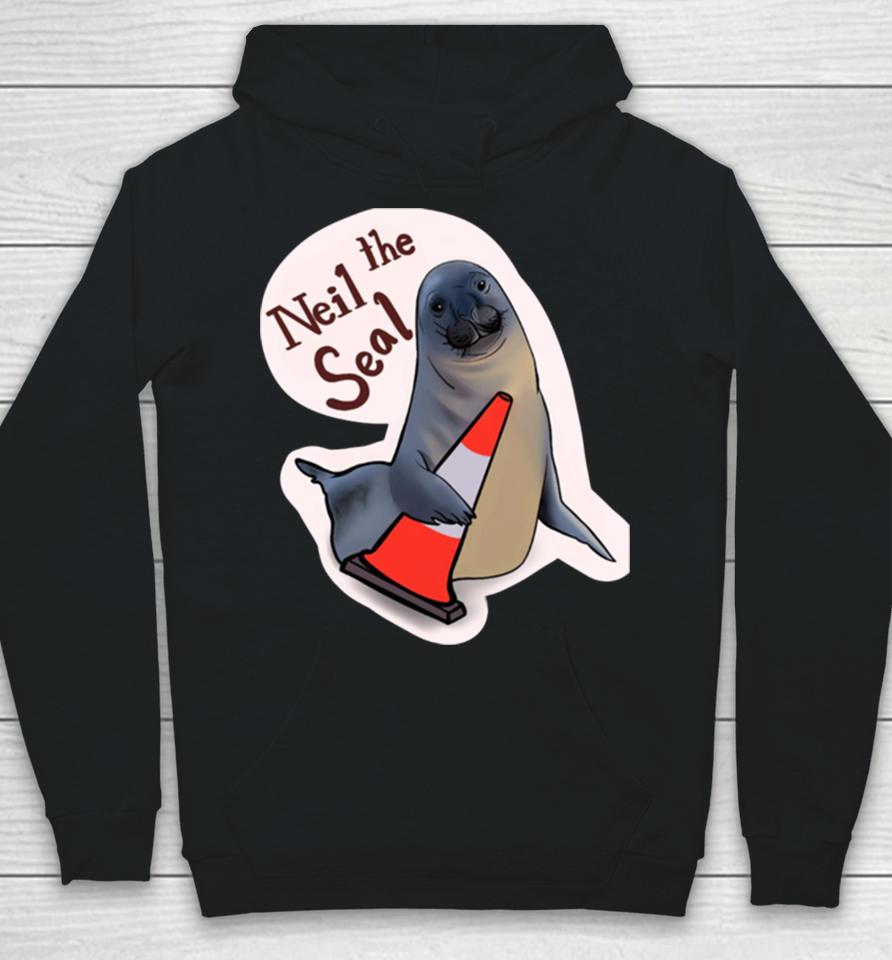 Neil The Seal Lives Here Mate Hoodie