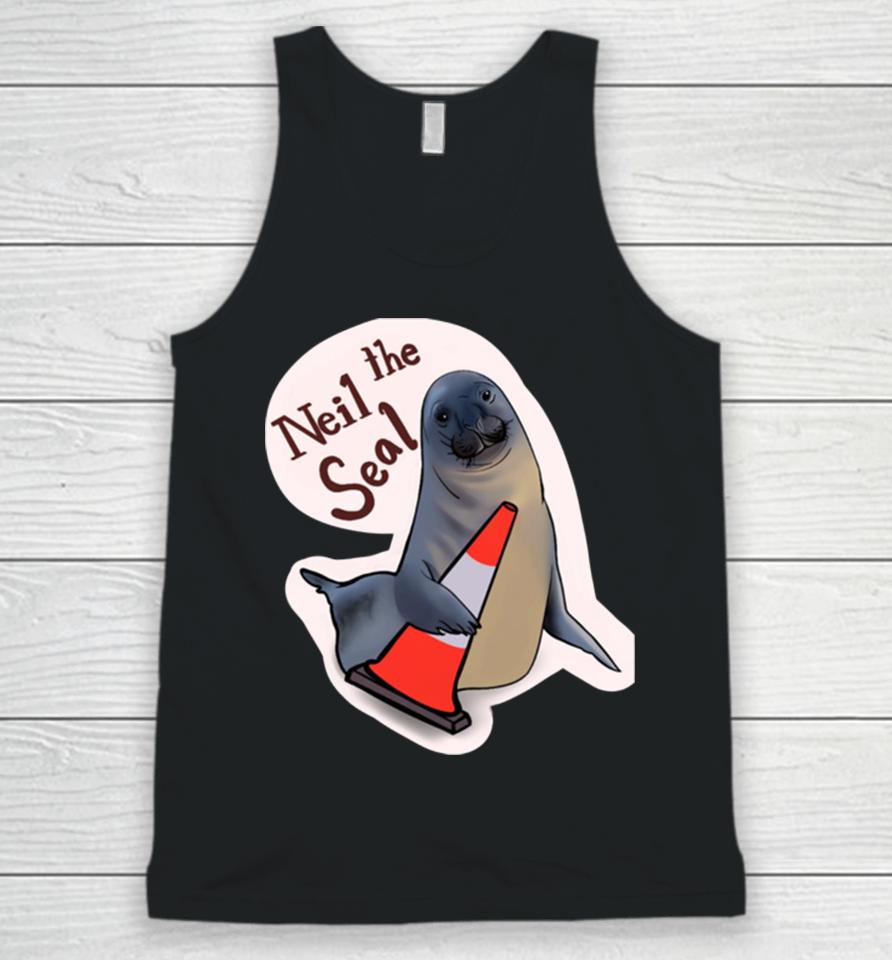 Neil The Seal Lives Here Mate Unisex Tank Top