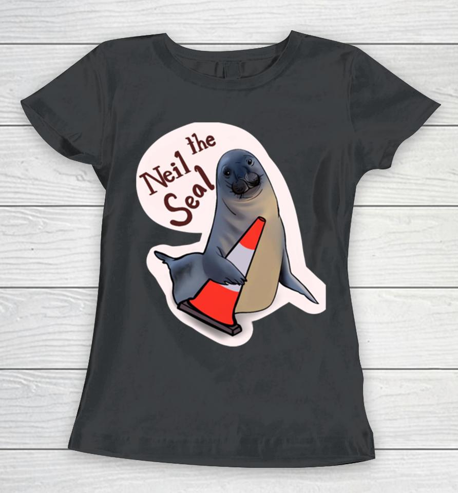 Neil The Seal Lives Here Mate Women T-Shirt