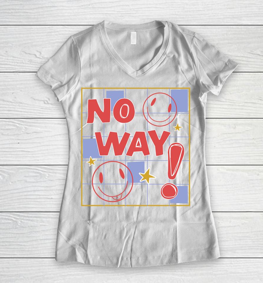 Nephyrus No Way Women V-Neck T-Shirt