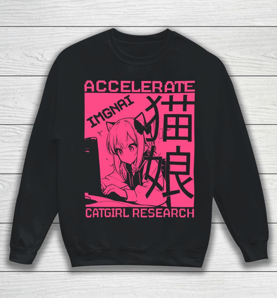 Networkspirits Imgnai Catgirl Research Sweatshirt