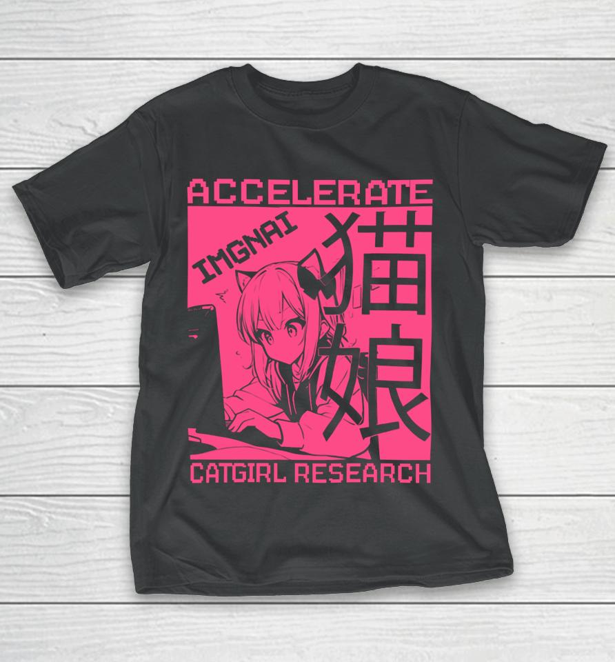 Networkspirits Imgnai Catgirl Research T-Shirt