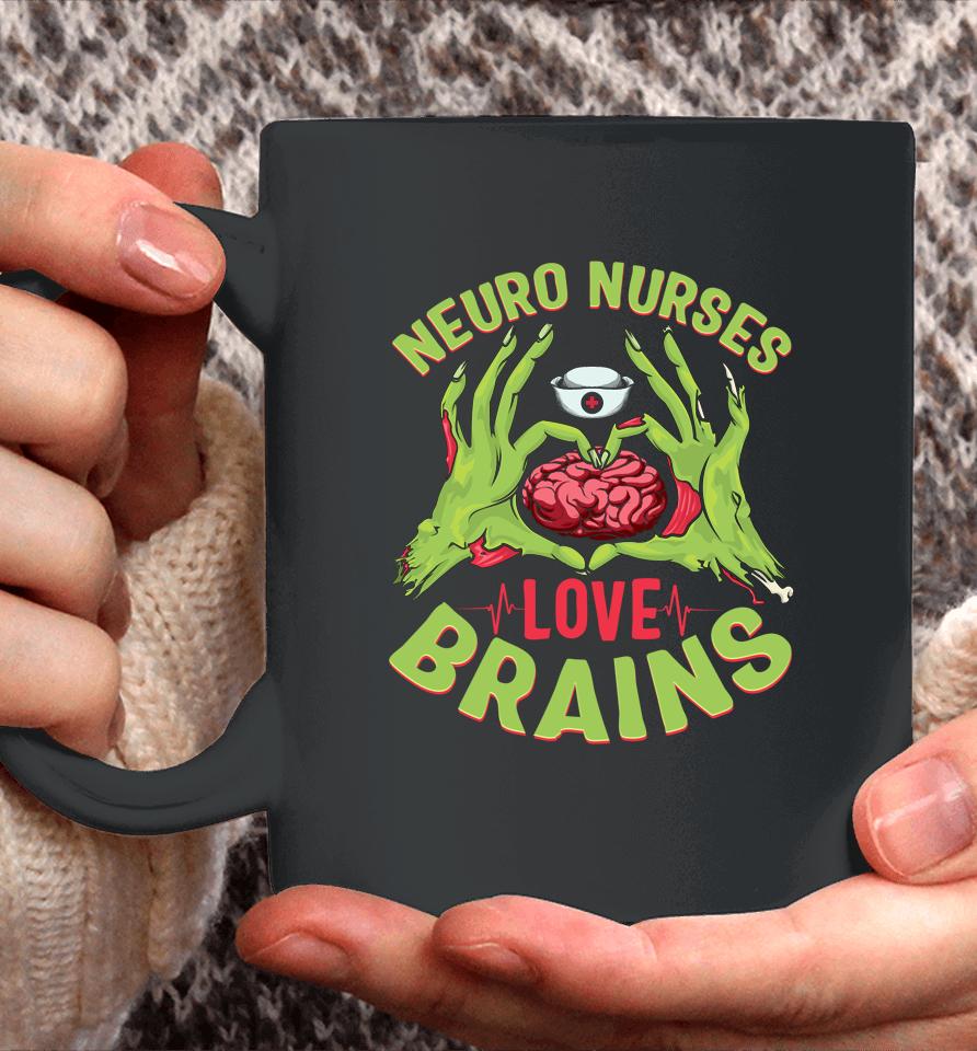 Neurology Nursing Rn Halloween Neuro Nurses Love Brains Coffee Mug