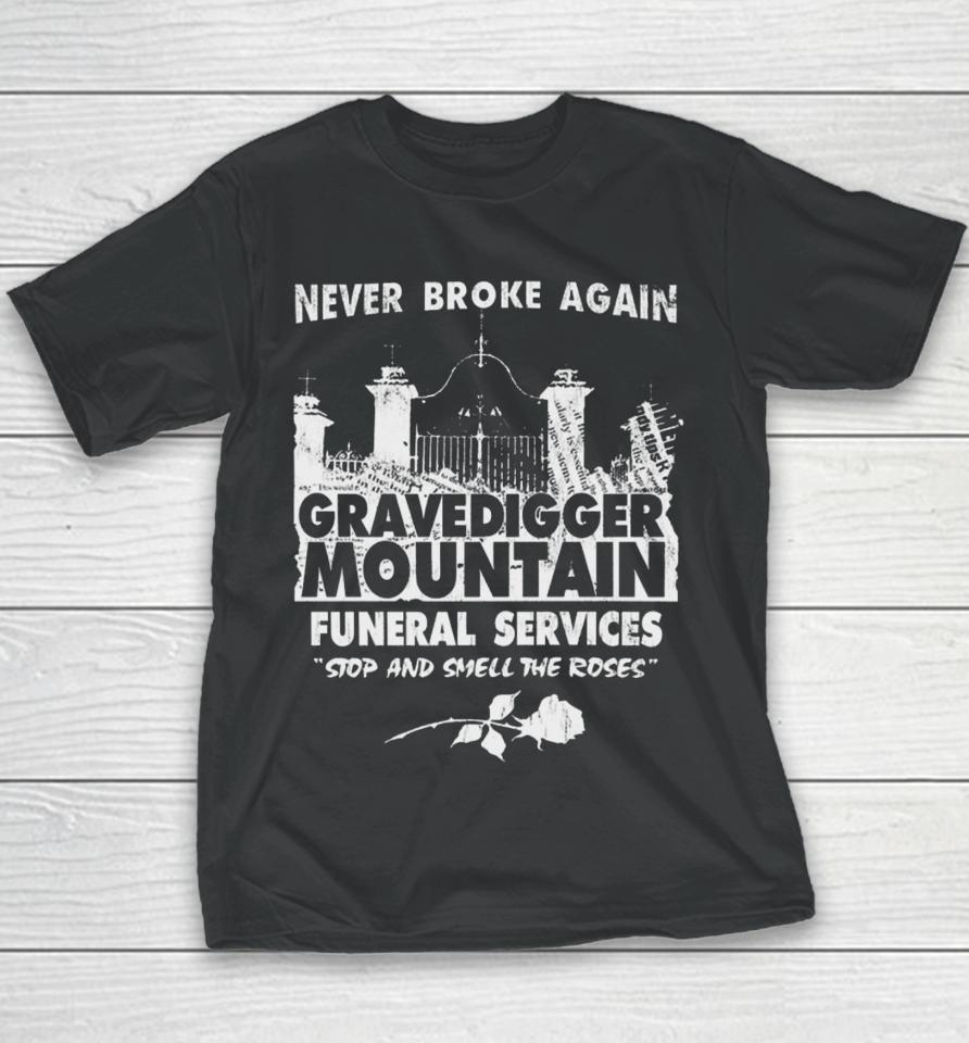 Never Broke Again Merch Store Funeral Services Youth T-Shirt