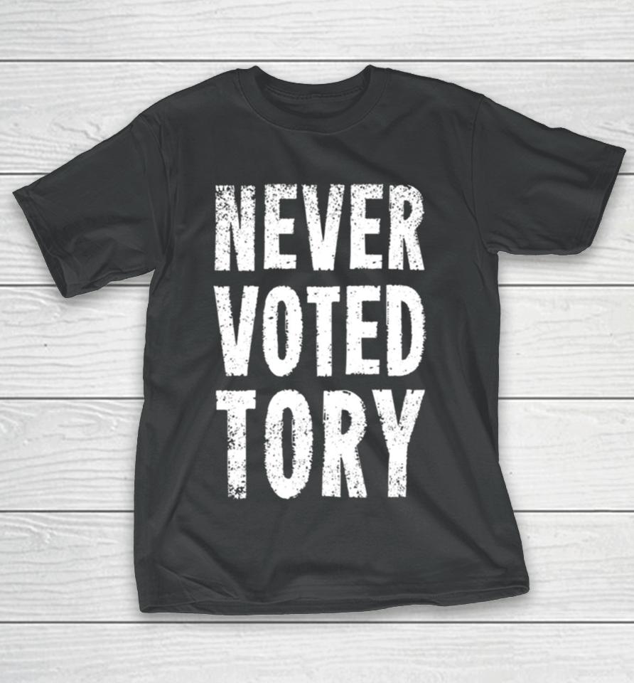 Never Voted Tory T-Shirt