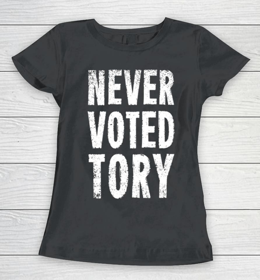 Never Voted Tory Women T-Shirt