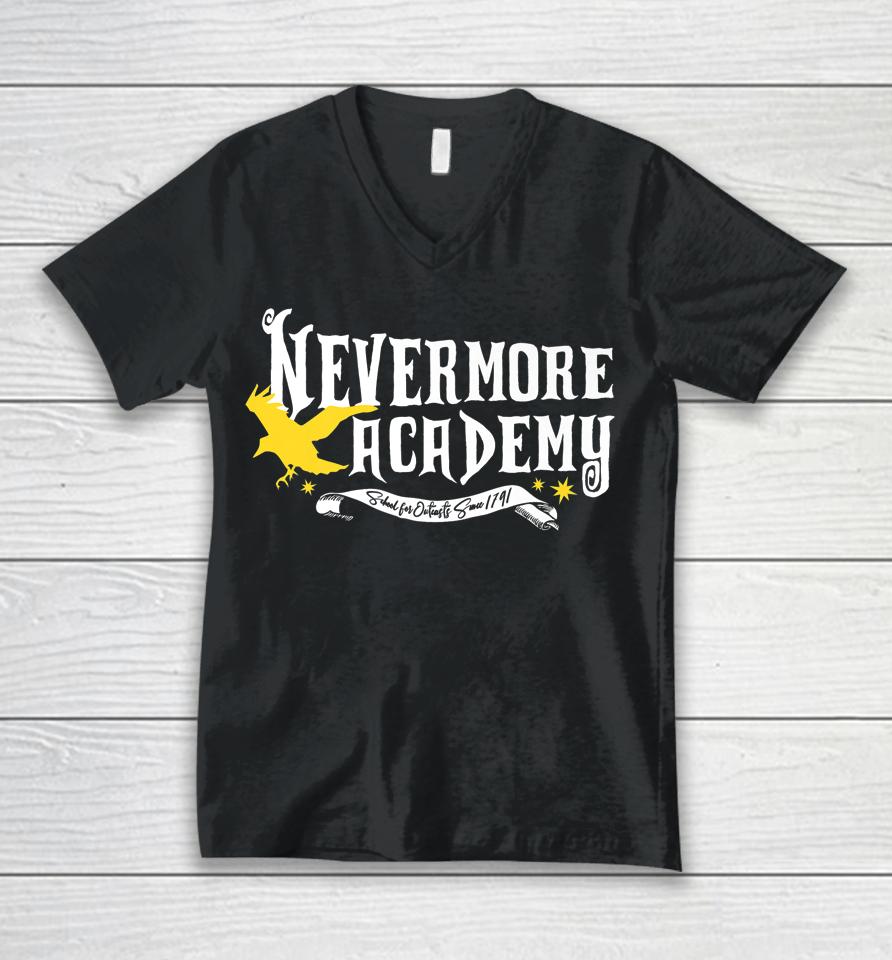 Nevermore Academy Wednesday Unisex V-Neck T-Shirt