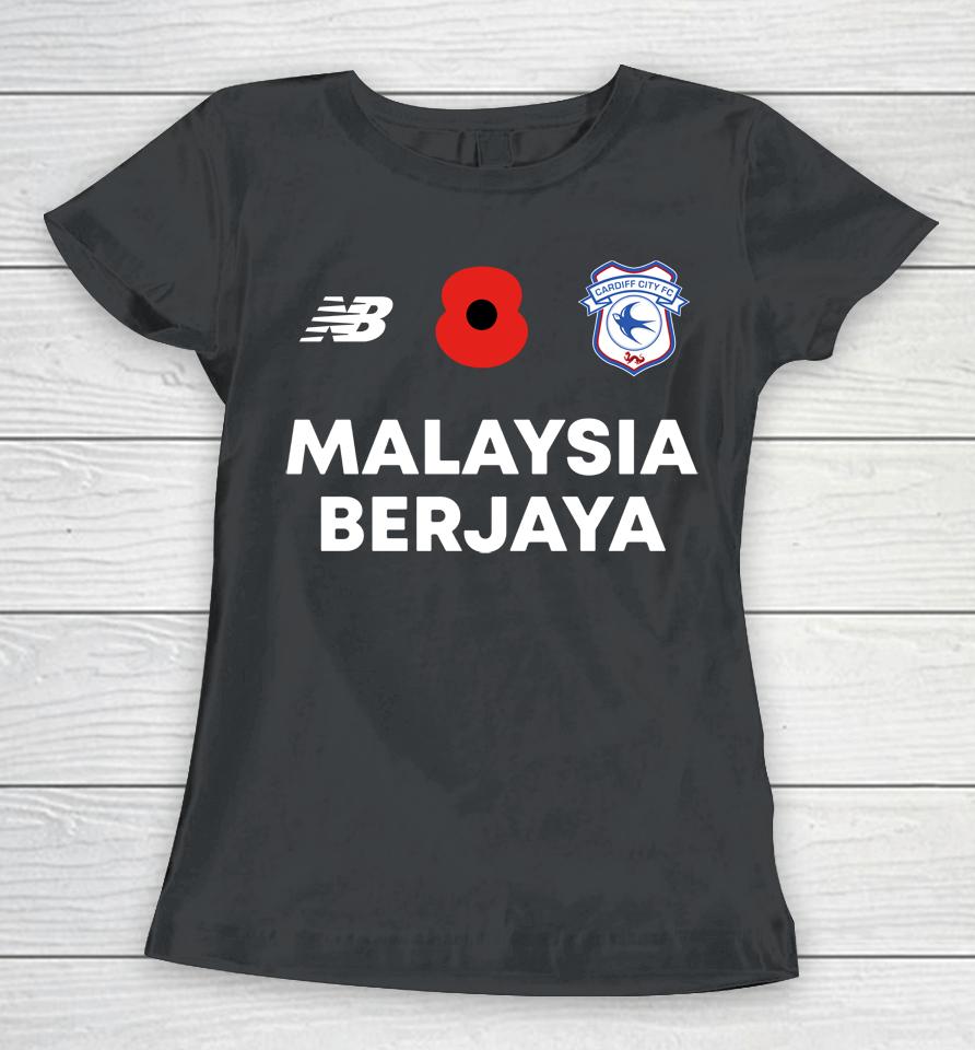 New Balance Poppy Cardiff City Fc Malaysia Berjaya Women T-Shirt