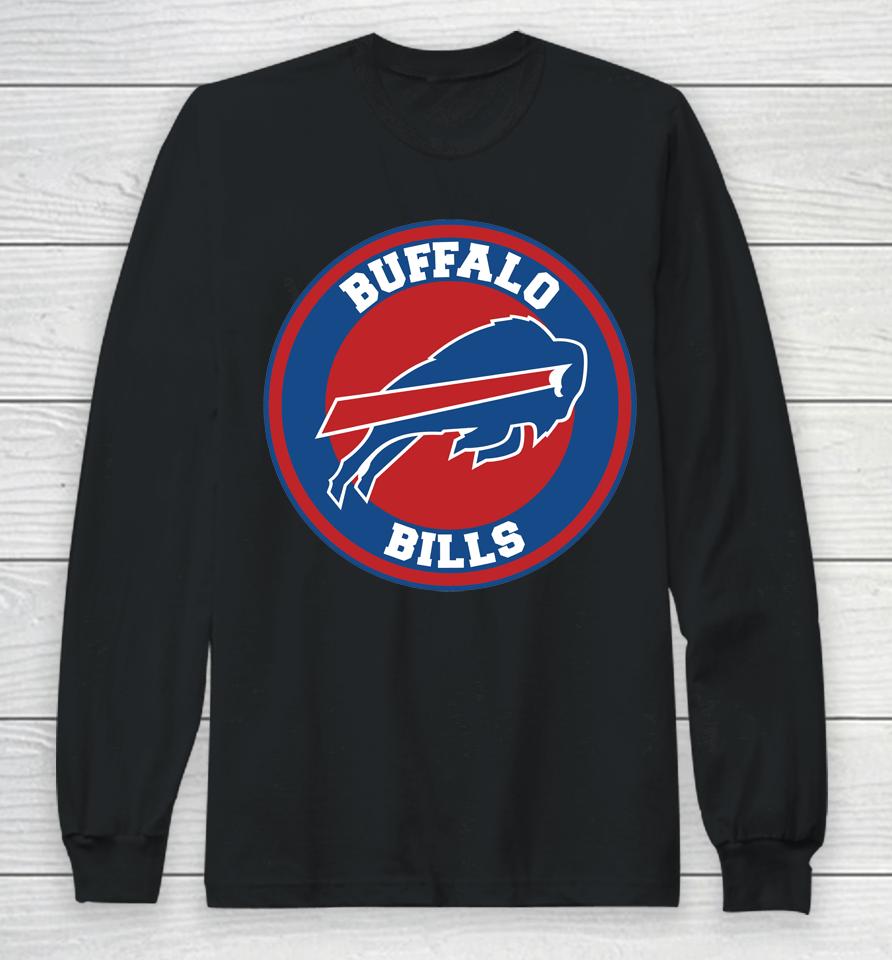 New Buffalo Bills Circle Logo Long Sleeve T-Shirt