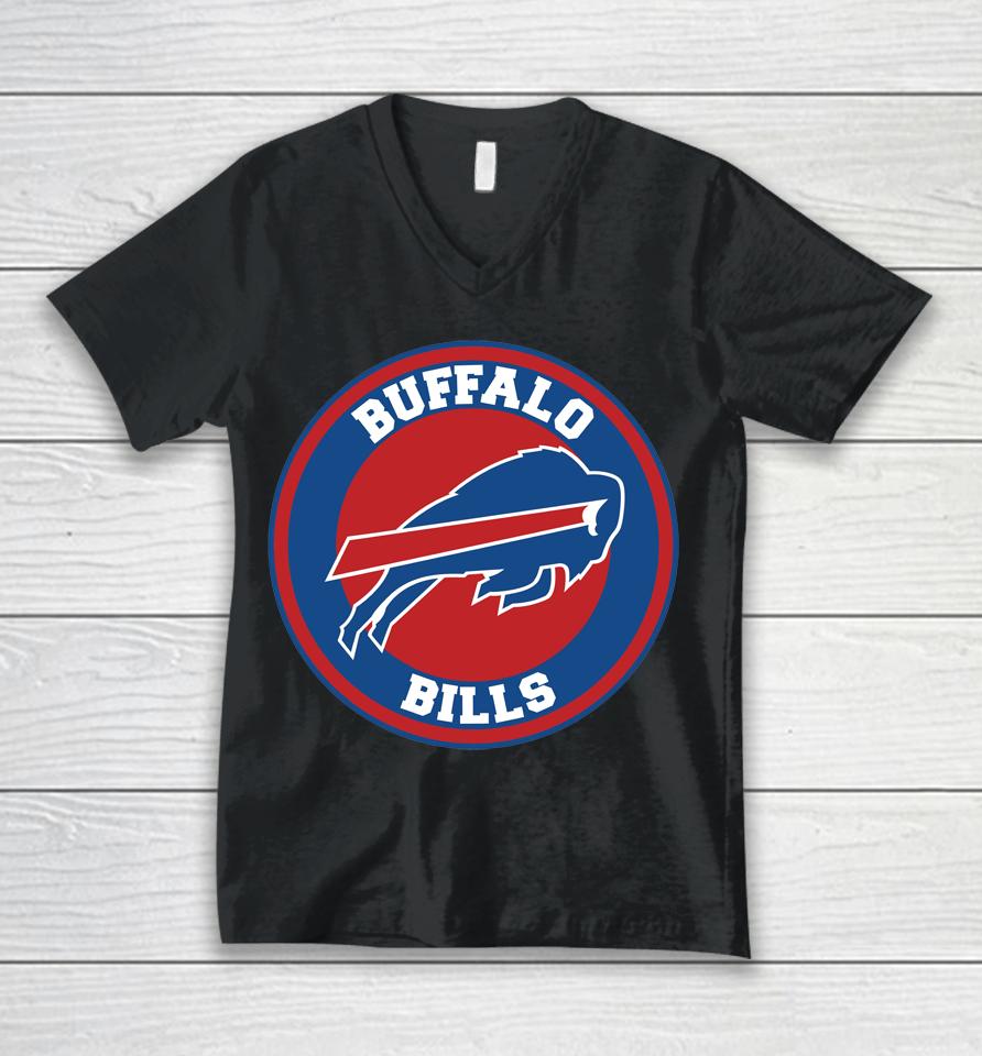 New Buffalo Bills Circle Logo Unisex V-Neck T-Shirt