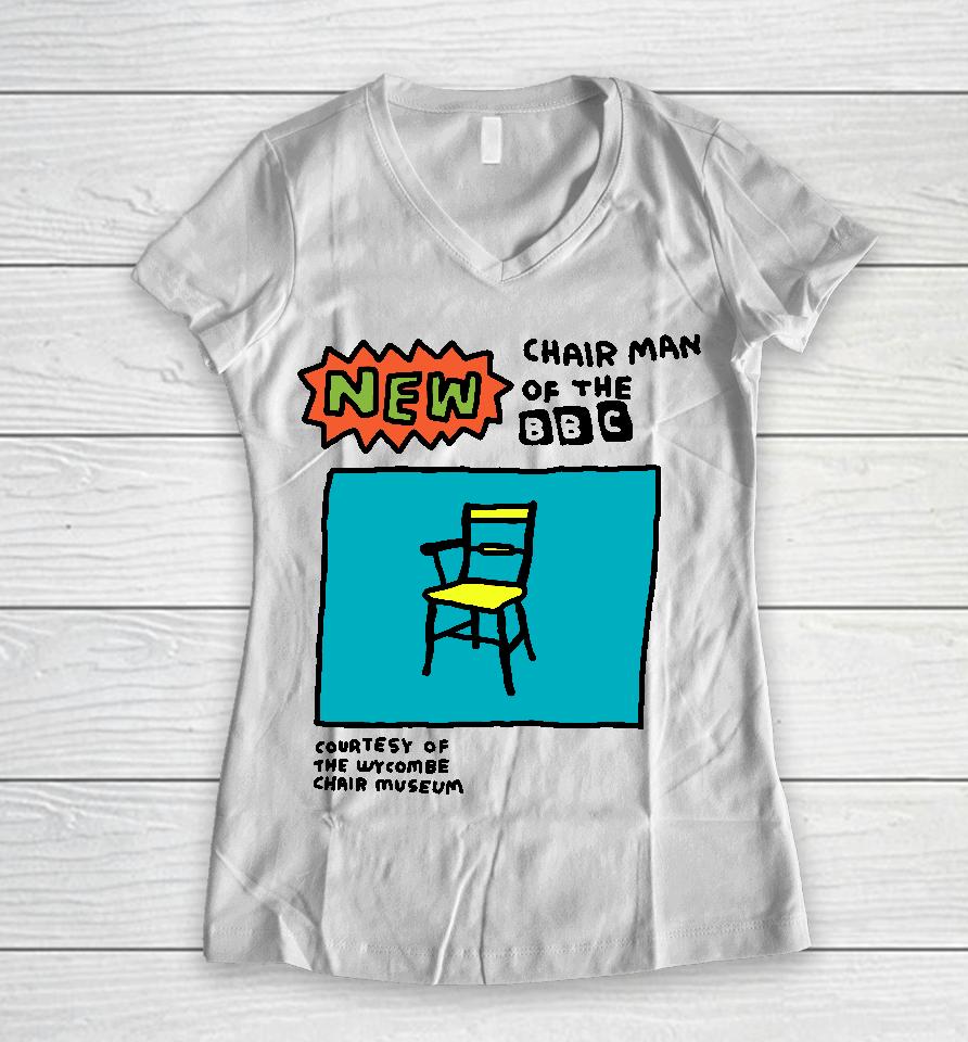 New Chair Man Of The Bbc Zoebread Store Women V-Neck T-Shirt