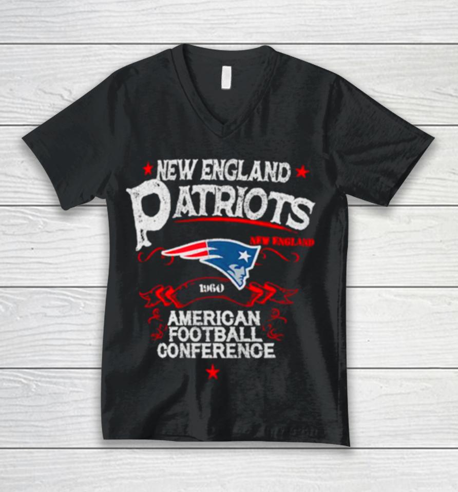 New England Patriots 1960 American Football Conference Unisex V-Neck T-Shirt
