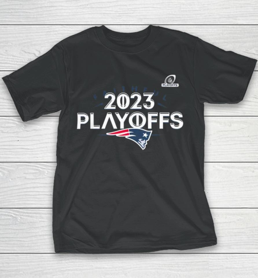 New England Patriots 2023 Nfl Playoffs Faithful Youth T-Shirt