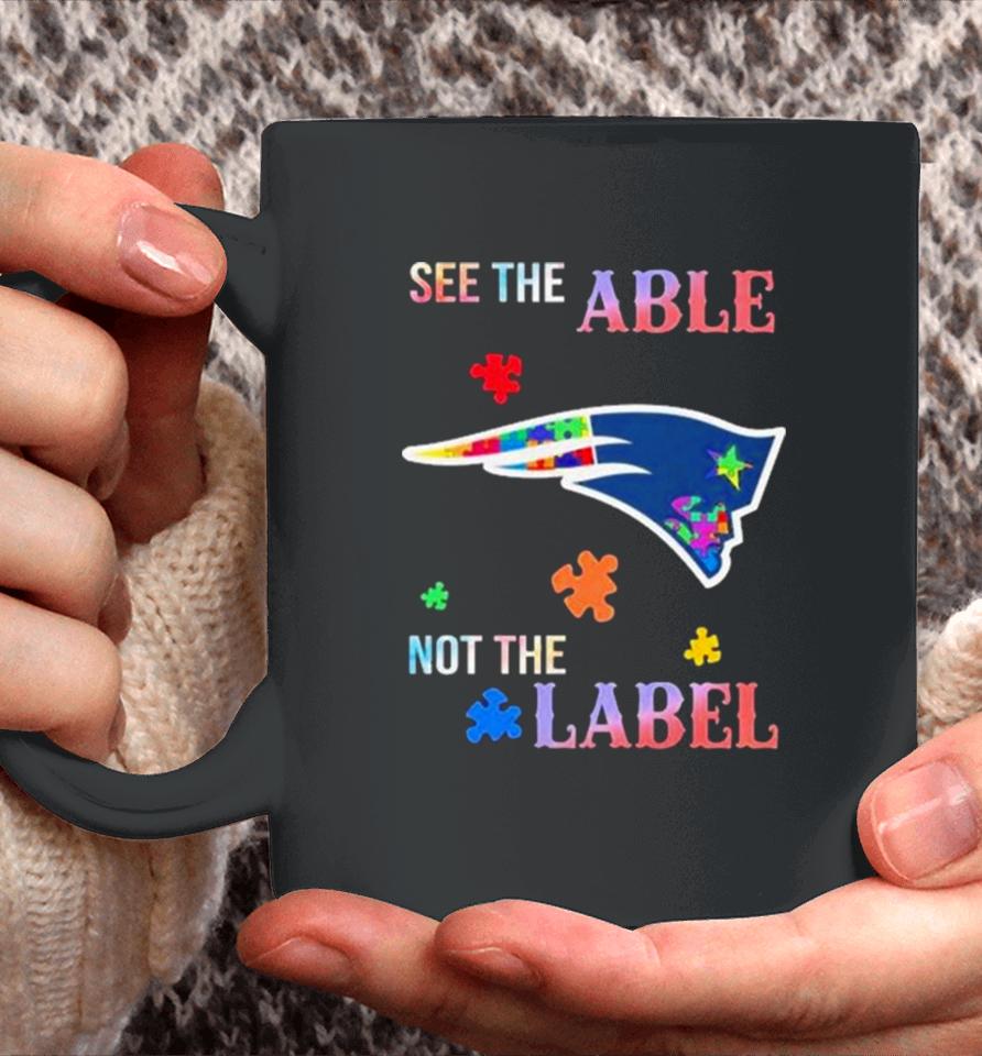 New England Patriots Autism Awareness See The Able Not The Label Coffee Mug