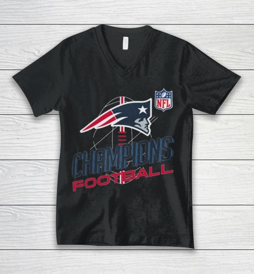 New England Patriots Nfl Champions Football 2024 Unisex V-Neck T-Shirt